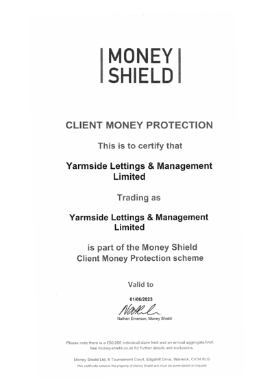 Money Protection Scheme
